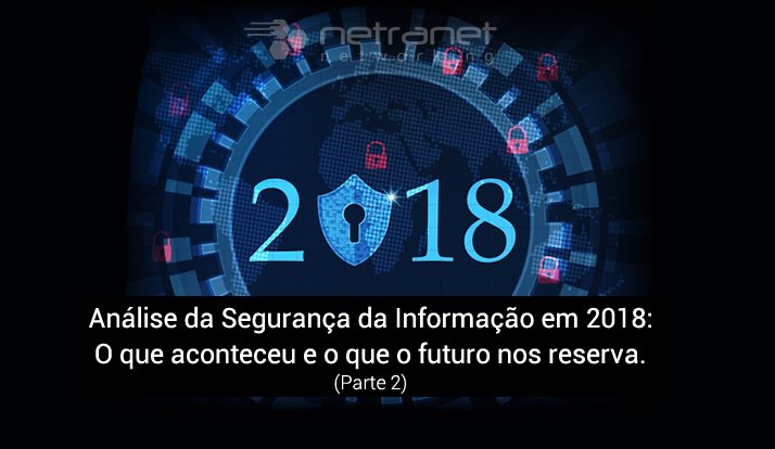 Blog Netranet Networking | Proteção de Dados – Análise da Segurança da Informação em 2018: O que aconteceu e o que o futuro nos reserva (Parte 2).